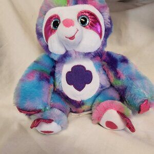 Girl Scout Tie Dye Plush Sloth